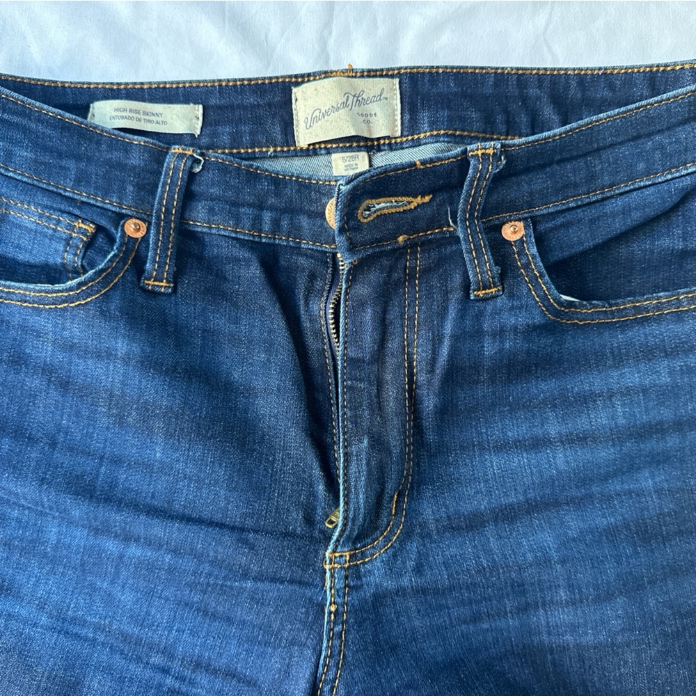 Universal Thread Dark Blue Skinny Jeans - Picture 4 of 6